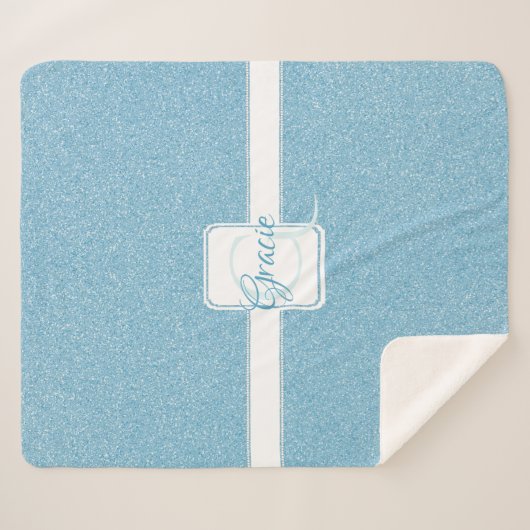 Couverture Sherpa Parties scintillant bleue Cuisine Sherpa personnal (Devant (Horizontal))