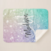 Couverture Sherpa Parties scintillant Bokeh Glamour Élégant (Devant (Horizontal))