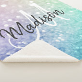 Couverture Sherpa Parties scintillant Bokeh Glamour Élégant (3/4)