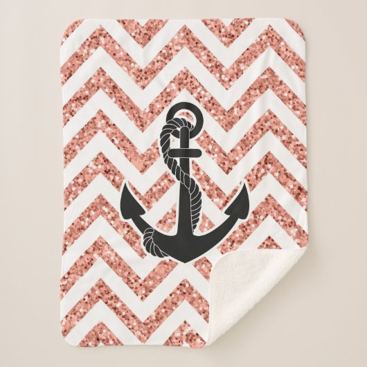 Couverture Sherpa Parties scintillant Chevrons (Devant)