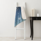 Couverture Sherpa Parties scintillant d'arbre de Noël et flocons de (En situation)