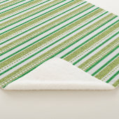 Couverture Sherpa Parties scintillant Green Stripes (3/4)