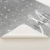Couverture Sherpa Parties scintillant gris moderne éclabousser Nom p (3/4)