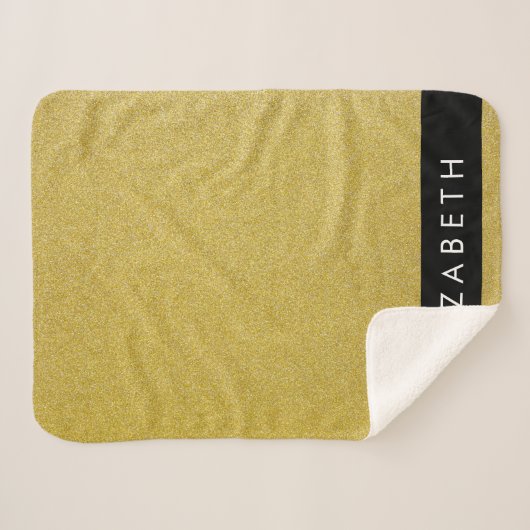 Couverture Sherpa Parties scintillant Or, Arrière - plan Parties sci (Devant (Horizontal))