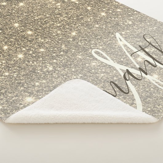 Couverture Sherpa Parties scintillant Or moderne étincelles Nom pers (3/4)