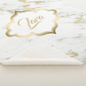 Couverture Sherpa Parties scintillant or tacheté (3/4)