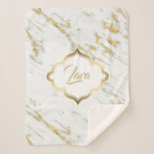 Couverture Sherpa Parties scintillant or tacheté (Devant)