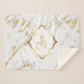 Couverture Sherpa Parties scintillant or tacheté (Devant (Horizontal))