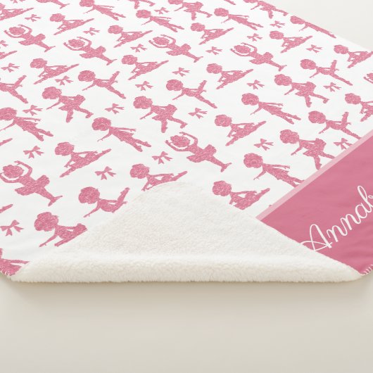 Couverture Sherpa Parties scintillant rose petite fille Ballerina Ba (3/4)