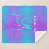 Couverture Sherpa Parties scintillant turquoise violet sucré 16 fill (Devant (Horizontal))