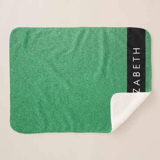 Couverture Sherpa Parties scintillant verte, Arrière - plan Parties (Devant (Horizontal))