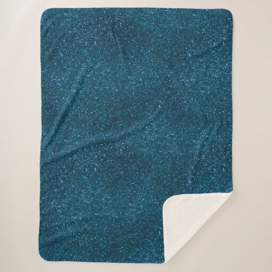 Couverture Sherpa Parties scintillant verte de minuit (Devant)
