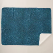 Couverture Sherpa Parties scintillant verte de minuit (Devant (Horizontal))