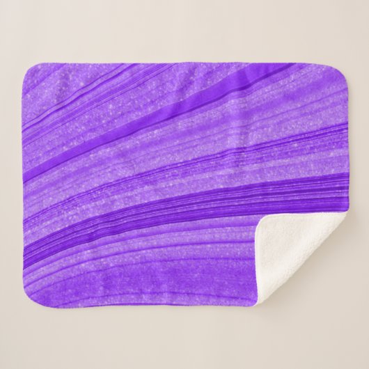 Couverture Sherpa Parties scintillant violet oneuse (Devant (Horizontal))