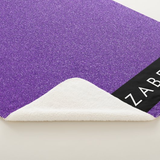 Couverture Sherpa Parties scintillant violette, Arrière - plan Parti (3/4)