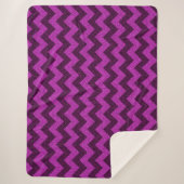Couverture Sherpa Parties scintillant Zag Purple Zig (Devant)