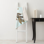 Couverture Sherpa Paruline à gorge jaune d'Audubon sur châtaigne (En situation)