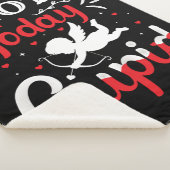 Couverture Sherpa Pas aujourd'hui Cupidé Drôle Saint Valentin (3/4)