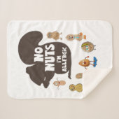 Couverture Sherpa Pas de noix Je suis Allergic Peanut Sensibilisatio (Devant (Horizontal))