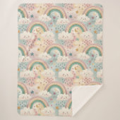 Couverture Sherpa Pastel Clouds Blanket Sherpa Hug for Little Stars (Devant)