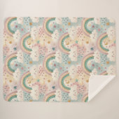 Couverture Sherpa Pastel Clouds Blanket Sherpa Hug for Little Stars (Devant (Horizontal))