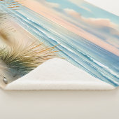 Couverture Sherpa Pastel Coastal Dunes Watercolor (3/4)