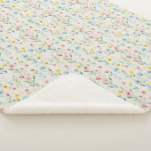 Couverture Sherpa pastel garercolor florr (3/4)