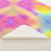 Couverture Sherpa Pastel Iridescente Coloré Design dégradé (3/4)