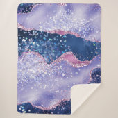 Couverture Sherpa *~* Pastel LAVENDER Agate Holo PARTIES SCINTILLANT (Devant)