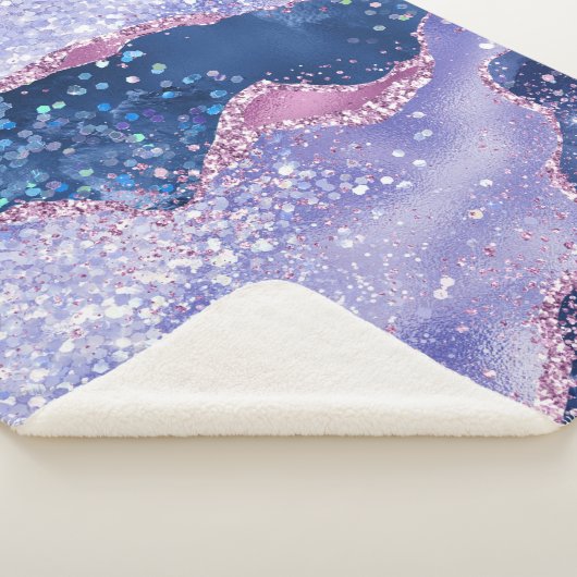 Couverture Sherpa *~* Pastel LAVENDER Agate Holo PARTIES SCINTILLANT (3/4)