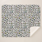 Couverture Sherpa Pastel Leopard Spot Motif (Devant (Horizontal))