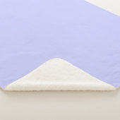 Couverture Sherpa Pastel Periwinkle couleur solide | Classique | Élé (3/4)
