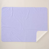 Couverture Sherpa Pastel Periwinkle couleur solide | Classique | Élé (Devant (Horizontal))