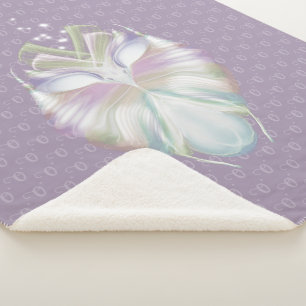 Couverture Sherpa Pastel Purple Oracle Owl Monogram