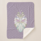 Couverture Sherpa Pastel Purple Oracle Owl Monogram (Devant)