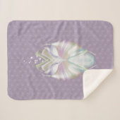 Couverture Sherpa Pastel Purple Oracle Owl Monogram (Devant (Horizontal))