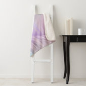 Couverture Sherpa Pastel Rainbow Fur (En situation)