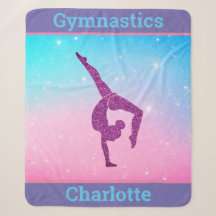 Couverture Sherpa Pastel Sparkle Gymnastique