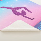 Couverture Sherpa Pastel Sparkle Gymnastique Sherpa Blanket (3/4)