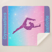 Couverture Sherpa Pastel Sparkle Gymnastique Sherpa Blanket (Devant (Horizontal))