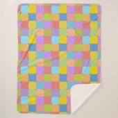 Couverture Sherpa Pastel Tiles GSSC (Devant)