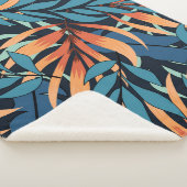 Couverture Sherpa Pastel Tropical Botanical Abstrait (3/4)
