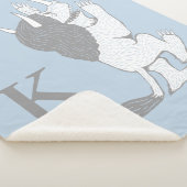 Couverture Sherpa Pastel Wild Thing | Ajouter votre initiale (3/4)