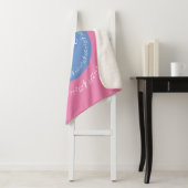 Couverture Sherpa Pastels Sherpa Blanket avec nom Customisé (En situation)