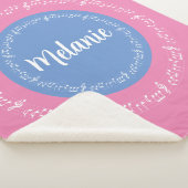 Couverture Sherpa Pastels Sherpa Blanket avec nom Customisé (3/4)