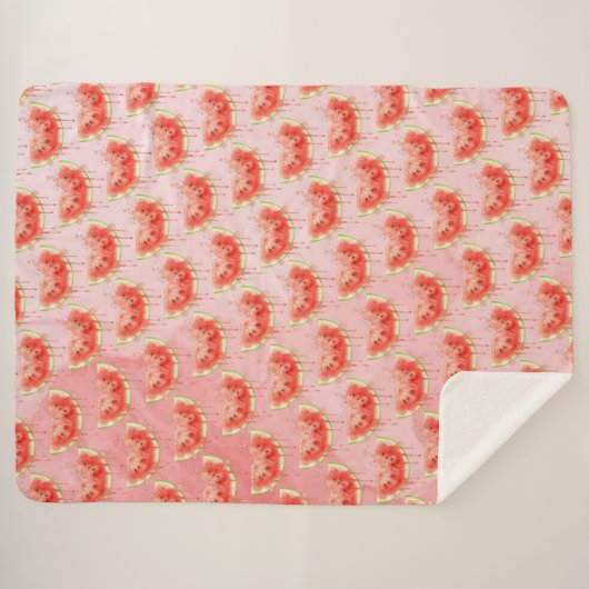 Couverture Sherpa Pastèque (Devant (Horizontal))