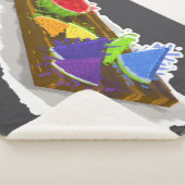 Couverture Sherpa Pastèque arc-en-ciel (3/4)