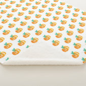 Couverture Sherpa Patch Citrouille mignon Halloween à l'eau (3/4)