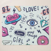Couverture Sherpa Patch de mode : Stickers Pop Art. (Devant (Horizontal))
