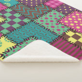 Couverture Sherpa Patchwork : Arrière - plan Motif divers (3/4)